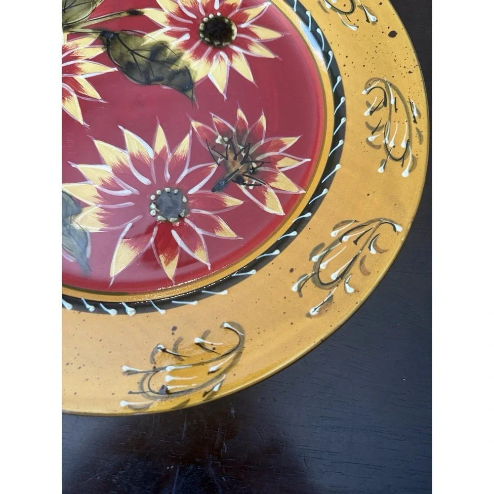 Pier 1 Sunflower Hand-Painted 10.75